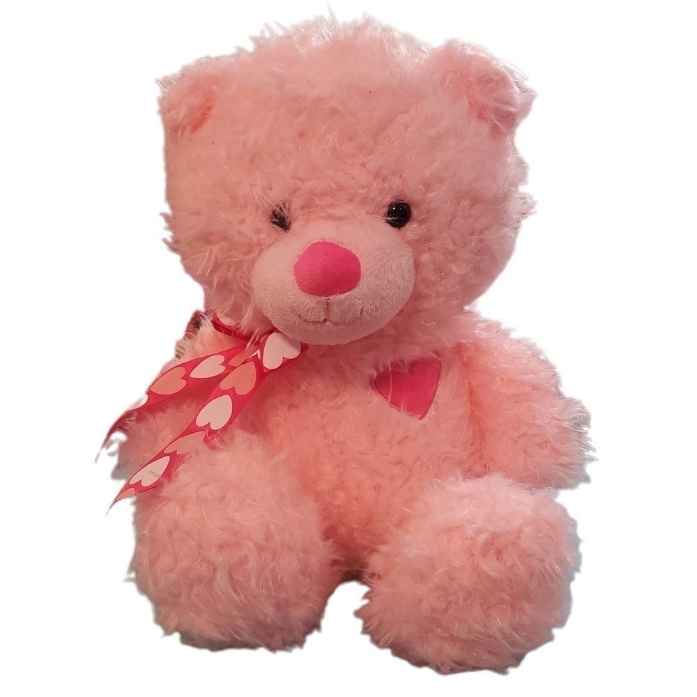 Animal Adventure Pink Heart Bear Plush Stuffed Animal Cute Gift